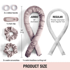 BLINKEEN satin scrunchies secure wraps for smooth hair.
