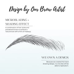Sweat-proof brows created by Bliss and Beyond USA stickers.