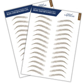 Bliss and Beyond USA two sheets of eyebrow tattoo stickers for consistent brows.