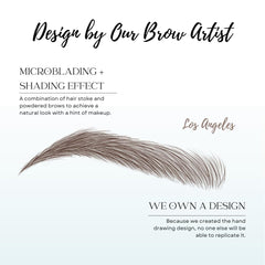 Bliss and Beyond USA waterproof eyebrow sticker in brown for resilient moisture resistance
