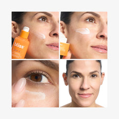 Bliss Bright Idea Eye Cream Tube targets the under-eye area for a refreshed look.