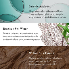 Bliss Clear Genius tea tree scent close-up highlights a refreshing aromatherapy cue.