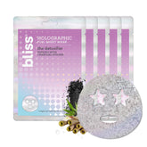 Bliss Detoxifier holographic mask packaging ready for an at-home spa day.