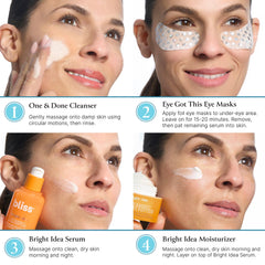 Bliss Elder Millennial Kit under-eye masks calm and de-puff tired eyes.