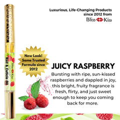 Bliss Kiss jojoba oil nourishes nails and cuticles for flexibility.