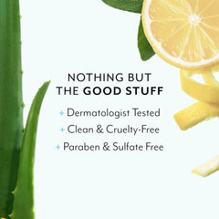 Bliss Lemon & Sage ingredients Aloe and Coconut Oil nourishes skin.