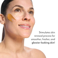 Bliss Pumpkin Powerhouse swatch on skin reveals smooth, radiant finish