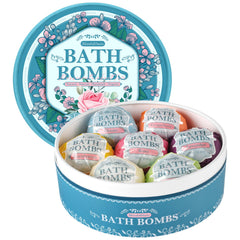 BlissfulOasis bath bomb set with seven fragrances for a relaxing soak.