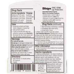 Blistex Five Star close-up application demonstrates smooth glide and quick moisture.