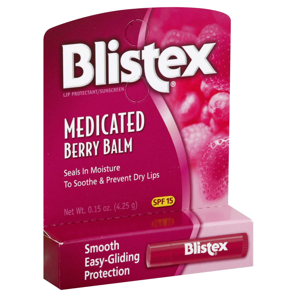Blistex Medicated Berry Lip Balm tube for daily moisture protection