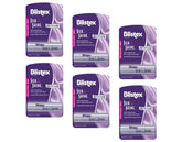 Blistex Silk and Shine lip moisturizer pack front showing six tubes for silky hydration.