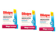 Blistex Medicated Berry lip balm tubes provide long-lasting SPF 15 protection.
