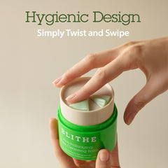 BLITHE with green tea seed and jojoba oils cleanses and softens skin