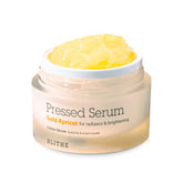BLITHE Pressed Serum Gold Apricot bottle for hydrating skin.