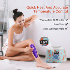 BLITZWAX digital hard wax warmer with precise temperature display