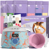 BLITZWAX pool swirl design wax kit enables easy at-home waxing
