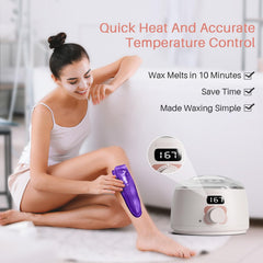 BLITZWAX removable wax insert enables quick, mess-free sessions.