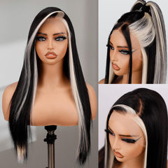 BLL 13x4 lace wig with pre-plucked hairline for easy parting.