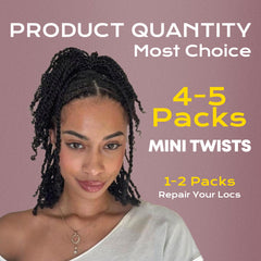 Bulk hair ready for twists and braids with easy separation.