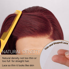 BLL Burgundy Wig 99J shade with human-hair-like shine