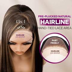 BLL Glueless 26-inch synthetic wig with easy wear and maintenance.