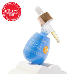 Bloomeffects Royal Tulip Vitamin C oil dropper demonstrates quick absorption