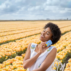 Bloomeffects Tulip Dew Shield Sunstick packaging design