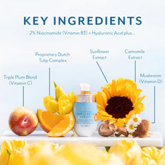 Bloomeffects Tulip Dew Sunscreen swirl texture shows light sheer tint for glow.