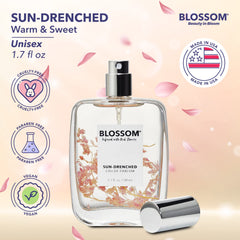 Blossom Sun-Drenched EDP real flowers infusion evokes natural, luxurious aroma.