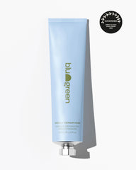 BLU & GREEN Weekly Repair Mask heat protection suggests safer styling with less damage.
