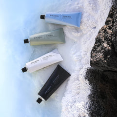 Blue Lagoon Lava Scrub Mask jar reveals exfoliation and renewed texture