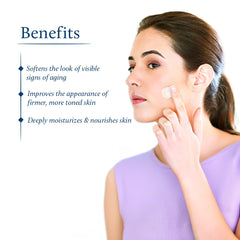 Blue Nectar non-greasy cream texture ideal for easy layering with sunscreen.
