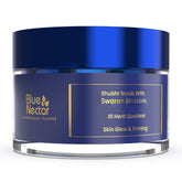 Blue Nectar Gold Face Scrub delivers a radiant glow for glowing skin.