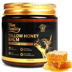 Blue Sea Sky beef-tallow-face-cream-jar showcasing rich hydration for dry skin