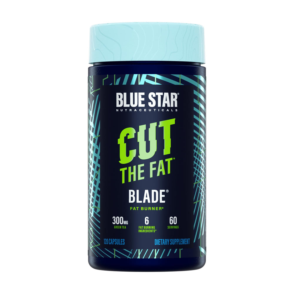 Blue Star Blade bottle front view for easy daily metabolic support.