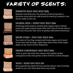 Bluebyrd Goat Milk Soap Brown Sugar & Fig bar offering exfoliating texture and warm aroma.