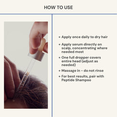 Blueprint Bryan Johnson serum featuring caffeine and curcumin blend for scalp vitality