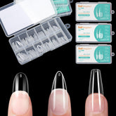 BlueZOO Gel Long Nail Tips almond shape boxed for easy DIY manicure