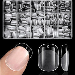 BlueZOO nail tips packaging shows an organized kit for easy at-home manicures.
