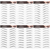 Blulu 4D hair-like eyebrow tattoos arch style sheets for natural, waterproof brows.