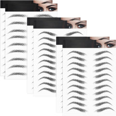 Blulu 6 sheets 4D hair-like eyebrow tattoos sheet for natural-looking brows.