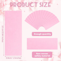 Blulu wax strip close-up reveals thick non-woven fabric resisting tearing