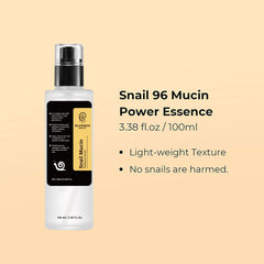 Blusheva Beauty Snail Mucin Radiance Serum texture swirl shows silky, lightweight consistency.