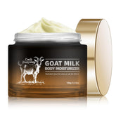 Bmrewax Goat Milk Lotion bottle displaying unscented hydration for sensitive skin.