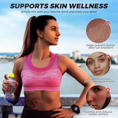 bnHUlMXw drops mixed in water for easy hydration glow