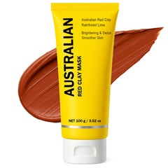 Boaccy Australian Red Clay Face Mask texture for a smoother complexion.