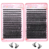 Boahankuke lash clusters 640pcs packaging for DIY extensions and savings.