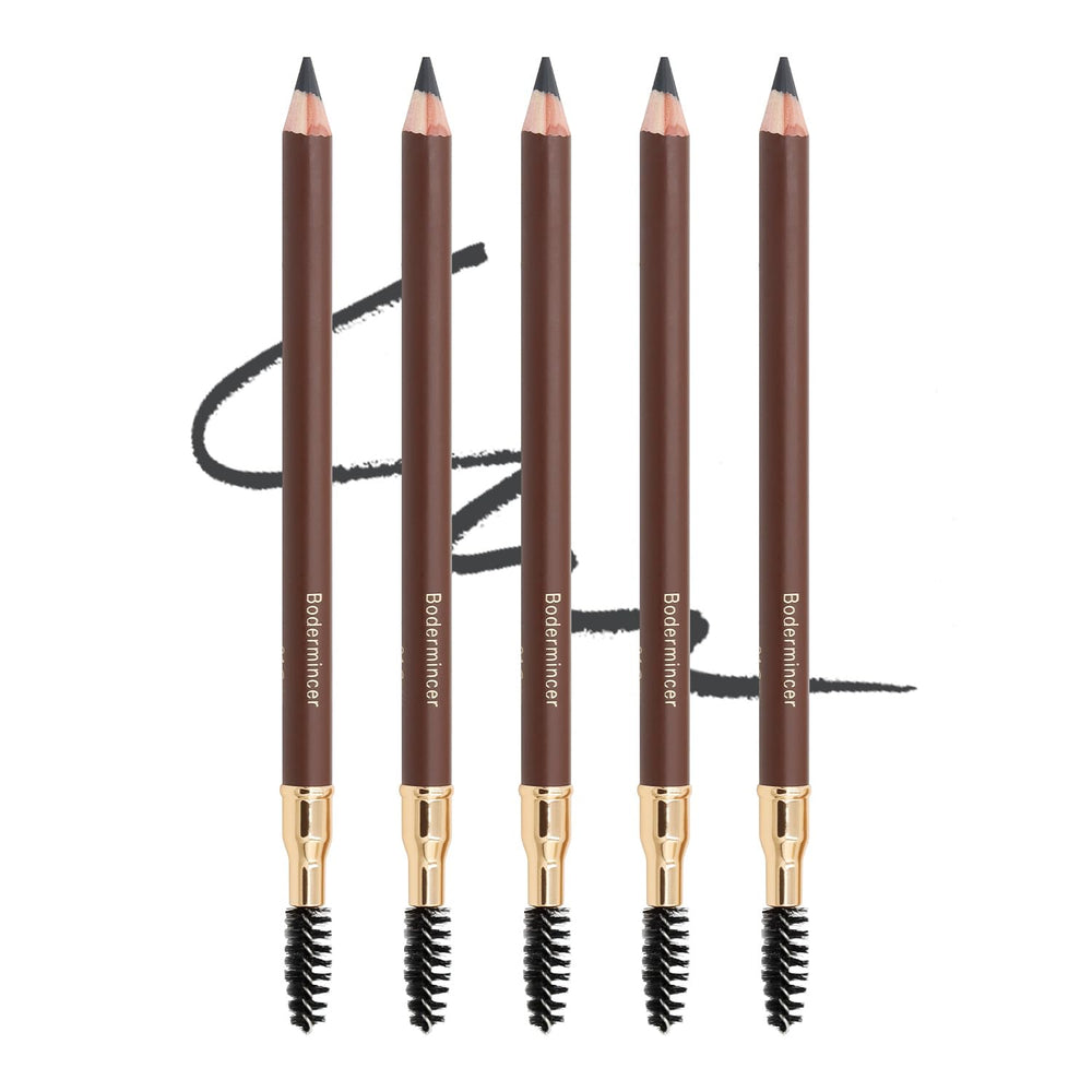 Bodermincer Eyebrow Pencil 5-color set for natural, defined brows.