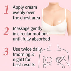 Bodied by Bella bust firming cream texture indicating quick absorption