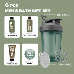 Body & Earth men's face wash in gift set for clear skin.